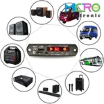پخش کننده MP3 PLAYER پنلی بلوتوثی 12V مدل 747 اکولایزردار - تصویر 3