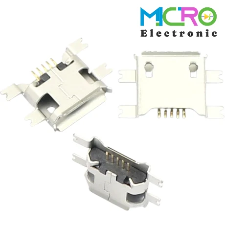 micro3-2 میکرو USB مادگی پایه خوابیده کد1 - تصویر 1