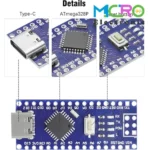 آردوینو نانو Arduino NANO CH340 با پورت TYPE-C - تصویر 3