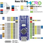 آردوینو نانو Arduino NANO CH340 با پورت TYPE-C - تصویر 7