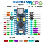 برد آردوینو پرو میکرو Arduino Pro Micro دارای ورودی USB Type-C - تصویر 3
