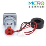 ولتمتر و آمپرمتر چراغ سیگنالی AC500V-100A قرمز مربعی مدل AD16-22FVA - تصویر 6