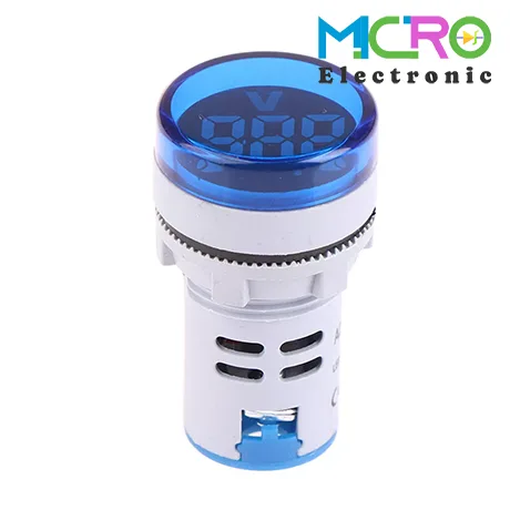 ولتمتر چراغ سیگنالی AC500V آبی گرد مدل AD16-22DSV ولتمتر چراغ سیگنالی AC500V آبی گرد مدل AD16-22DSV - تصویر 1