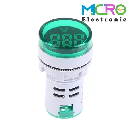 ولتمتر چراغ سیگنالی AC500V سبز گرد مدل AD16-22DSV ولتمتر چراغ سیگنالی AC500V سبز گرد مدل AD16-22DSV - تصویر 1