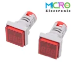 ولتمتر چراغ سیگنالی AC500V قرمز مربعی مدل AD16-22FSV - تصویر 5