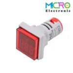 ولتمتر چراغ سیگنالی AC500V قرمز مربعی مدل AD16-22FSV - تصویر 4