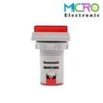 ولتمتر چراغ سیگنالی AC500V قرمز مربعی مدل AD16-22FSV - تصویر 2