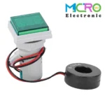 ولتمتر، آمپرمتر و فرکانس متر چراغ سیگنالی AC500V-100A-75Hz سبز مربعی مدل AD16-22FVAH - تصویر 4