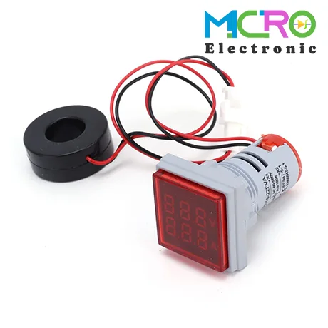 ولتمتر، آمپرمتر و فرکانس متر چراغ سیگنالی AC500V-100A-75Hz قرمز مربعی مدل AD16-22FVAH-1 ولتمتر، آمپرمتر و فرکانس متر چراغ سیگنالی AC500V-100A-75Hz قرمز مربعی مدل AD16-22FVAH - تصویر 1