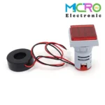 ولتمتر، آمپرمتر و فرکانس متر چراغ سیگنالی AC500V-100A-75Hz قرمز مربعی مدل AD16-22FVAH - تصویر 2