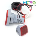 ولتمتر، آمپرمتر و فرکانس متر چراغ سیگنالی AC500V-100A-75Hz قرمز مربعی مدل AD16-22FVAH - تصویر 4
