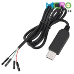 کابل مبدل usb به سریال 4 سیمه PL2303HX USB To TTL - تصویر 4