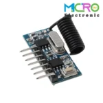 گیرنده ریموت کد لرن 4 کاناله ASK 433MHz سوپرهترودین مدل RX480